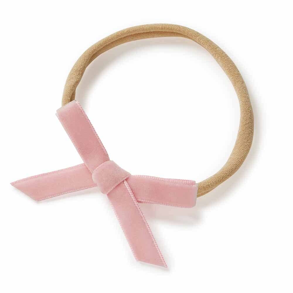 Snuggle Hunny - Rose Pink Velvet Bow