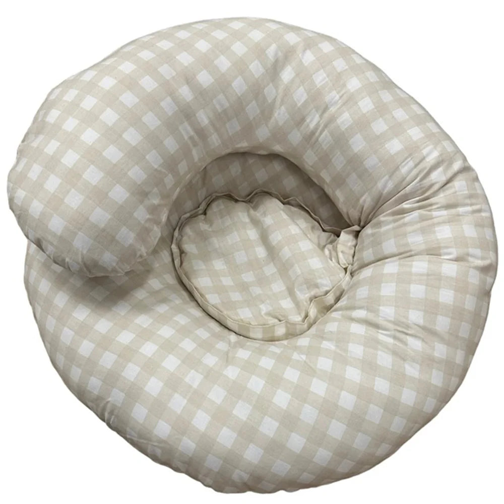 Babystudio The Ultimate Body Pillow - Gingham Beige