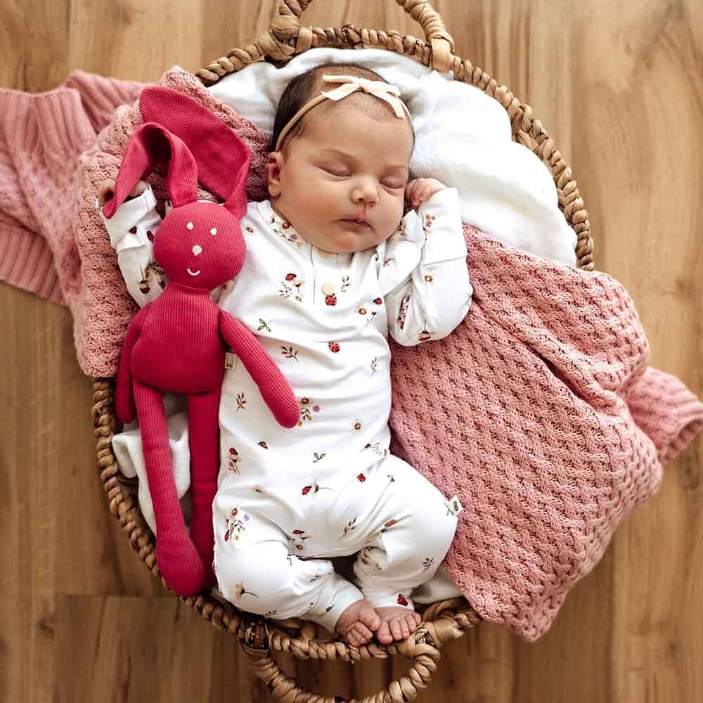 Snuggle Hunny - Ladybug Organic Growsuit
