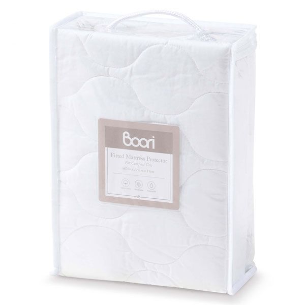 Boori Oval Cot Fitted Mattress Protector 119 x 64cm - Tiny Tots Baby Store