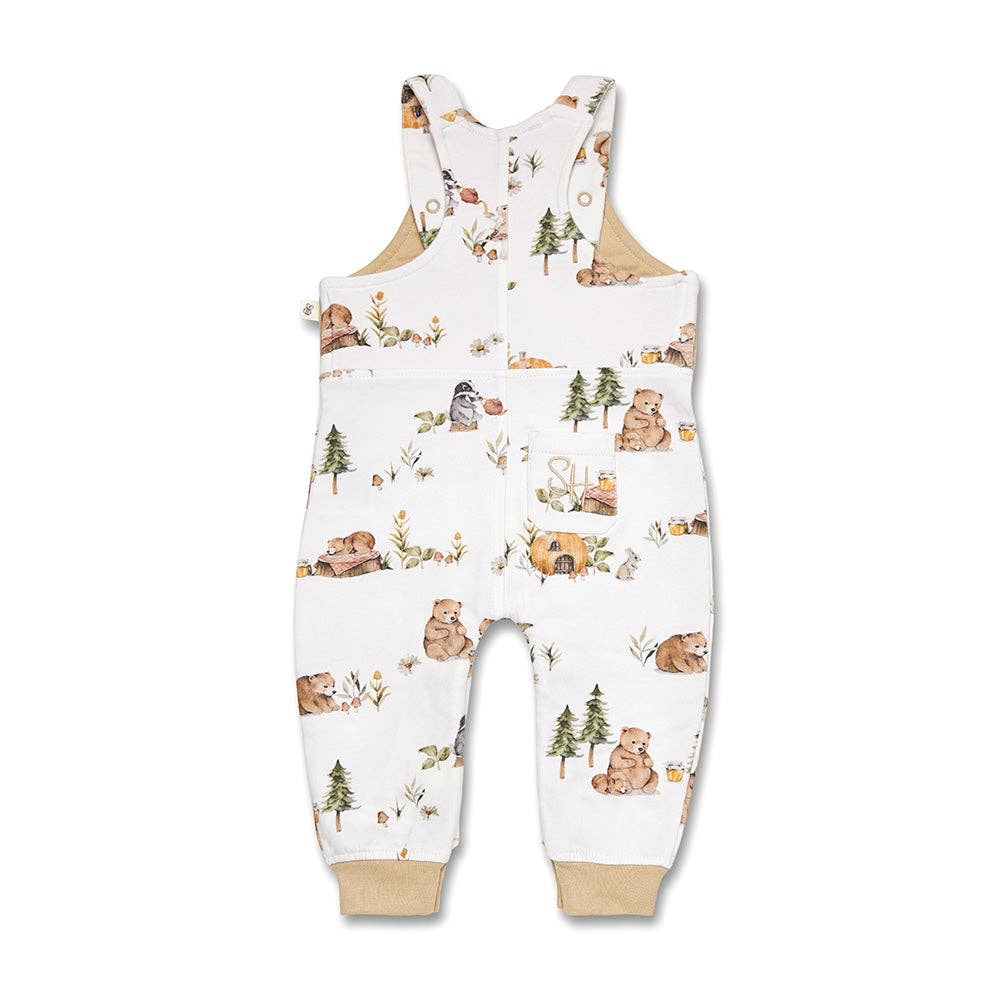 Snuggle Hunny - Bears Organic Snuggle Overalls - 3-6 Months (00)