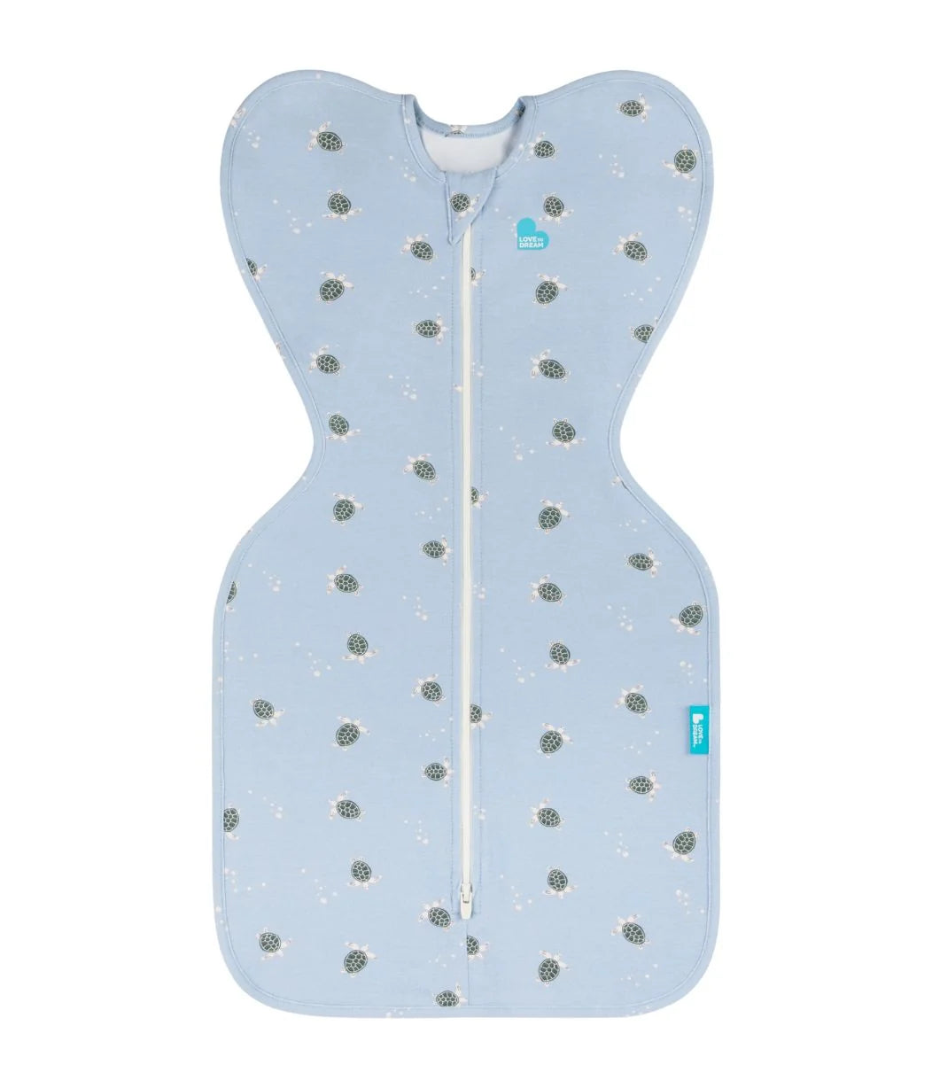 Love To Dream Swaddle Up™ 1.0 TOG | Mist Blue Turtally