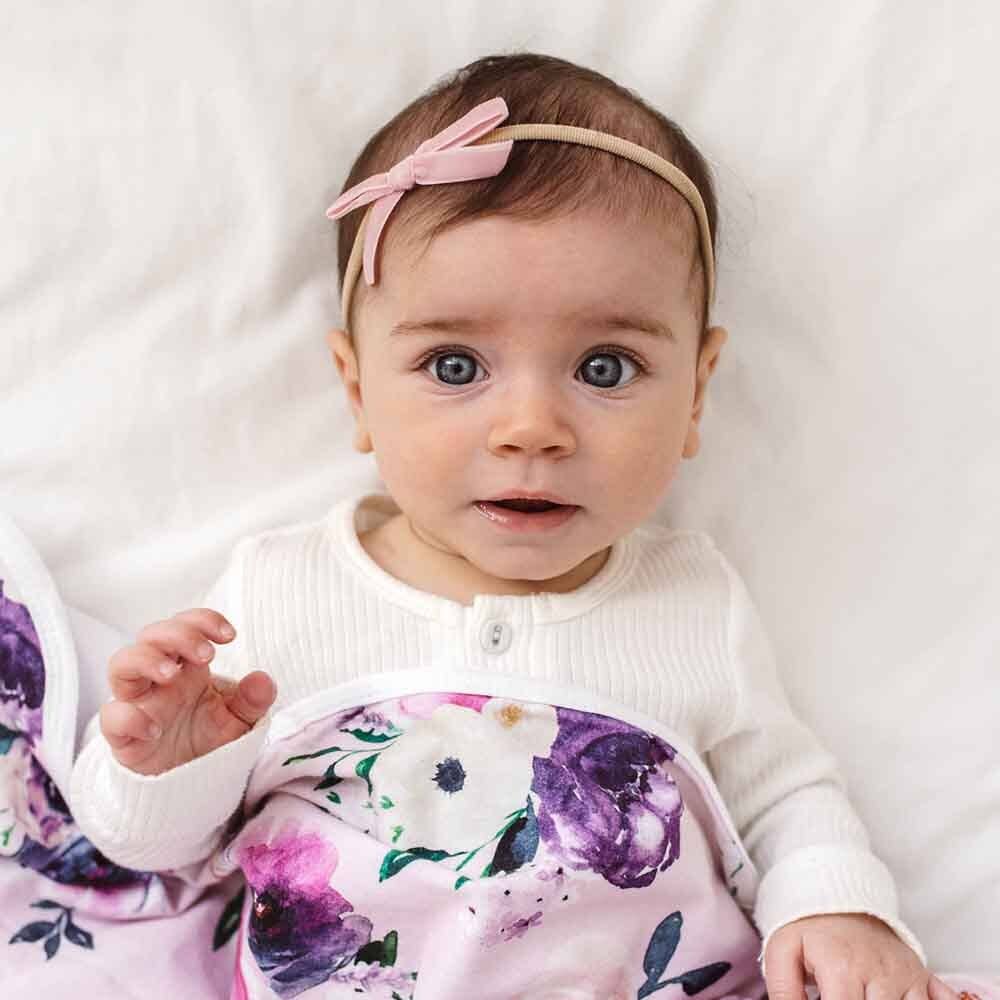 Snuggle Hunny - Rose Pink Velvet Bow
