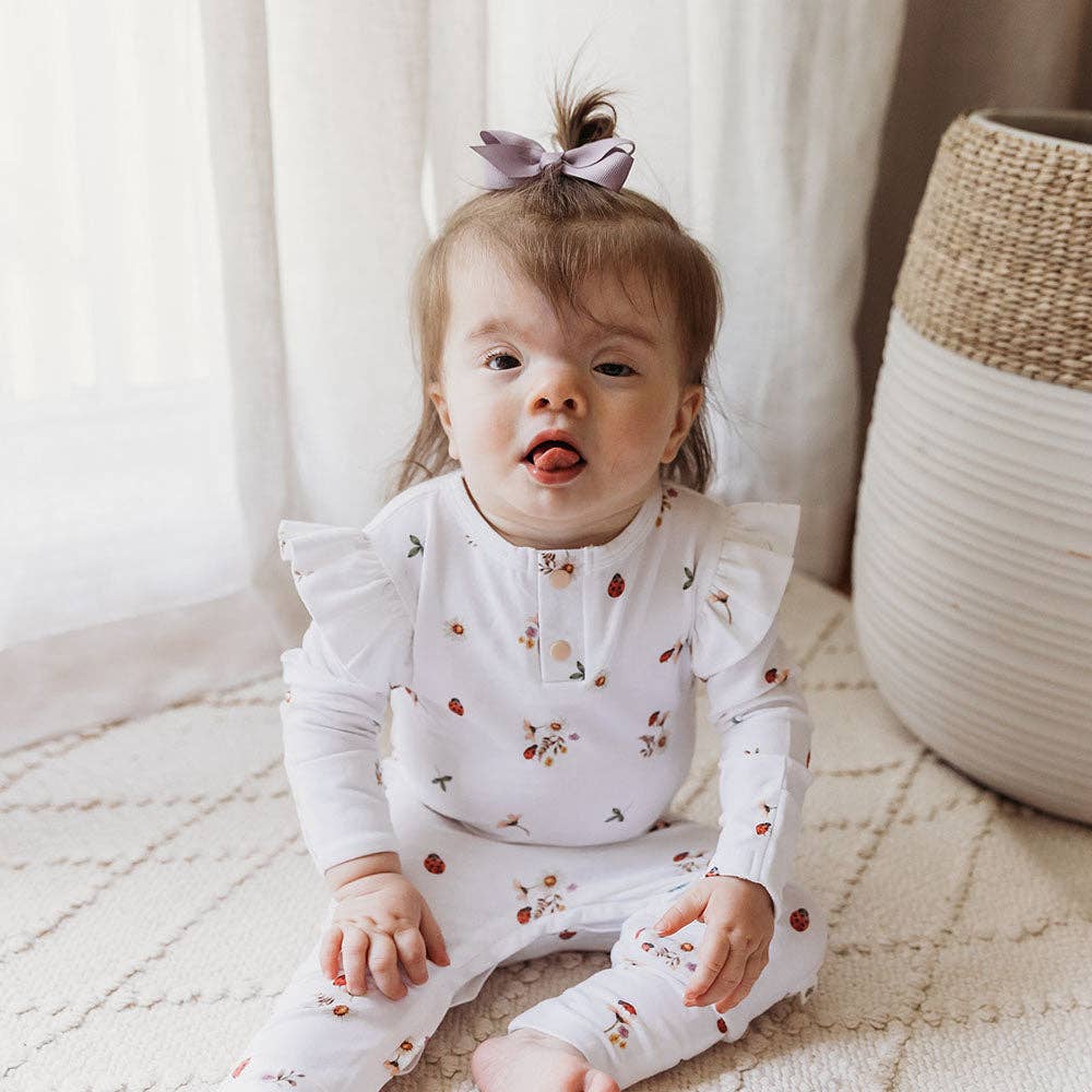 Snuggle Hunny - Ladybug Organic Growsuit