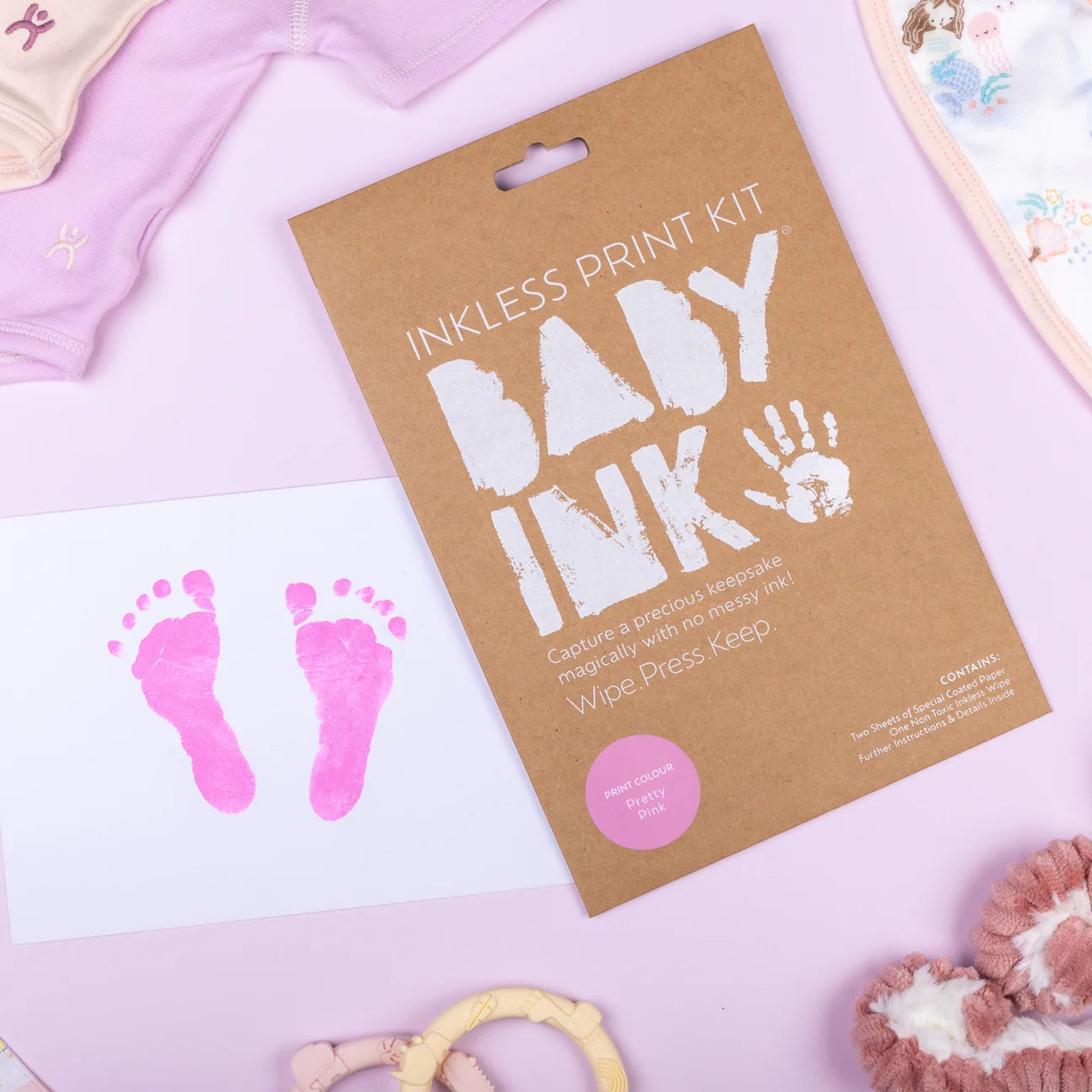 BABYink Inkless Print Kit - Pretty Pink