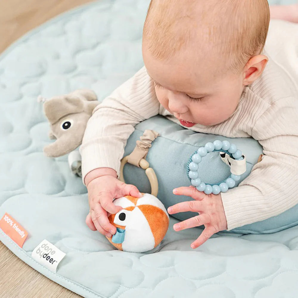 Done By Deer Tummy Time Activity Toy Playground Blue