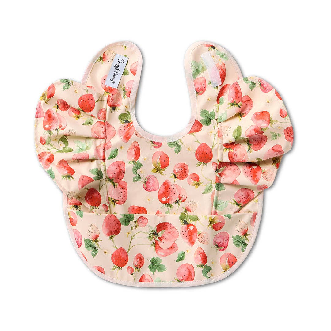 Snuggle Hunny - Strawberry Frill Snuggle Bib