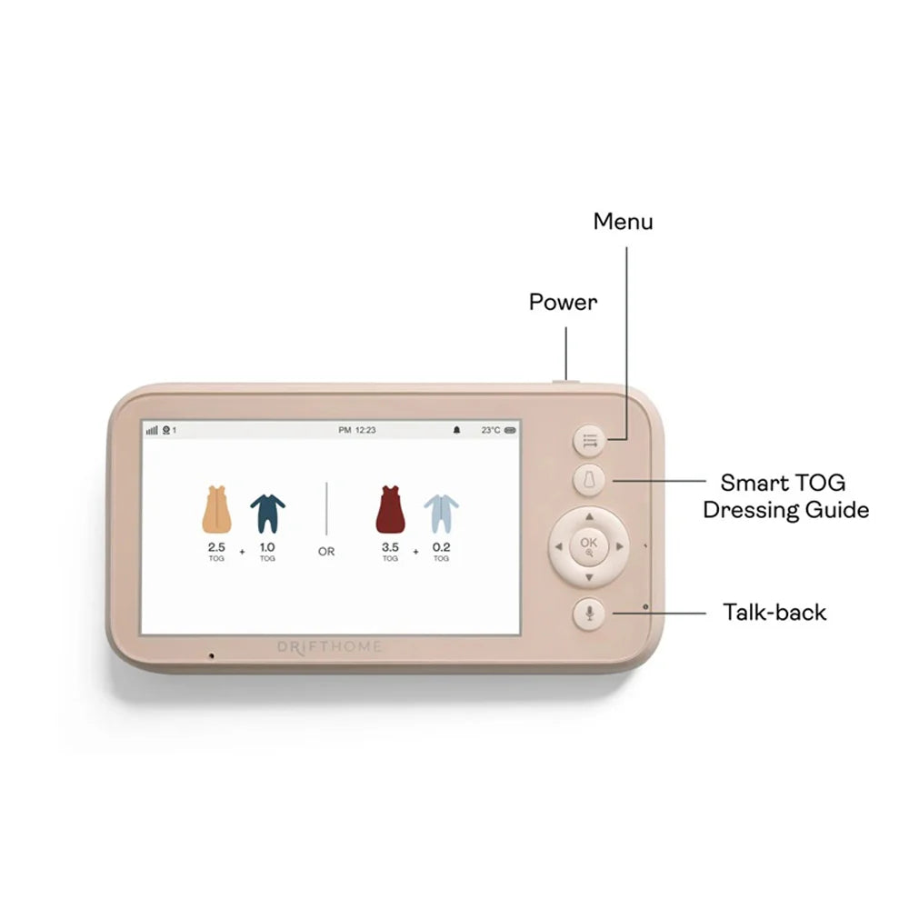 ErgoPouch Drift Home Baby Monitor + Smart Tog Guide