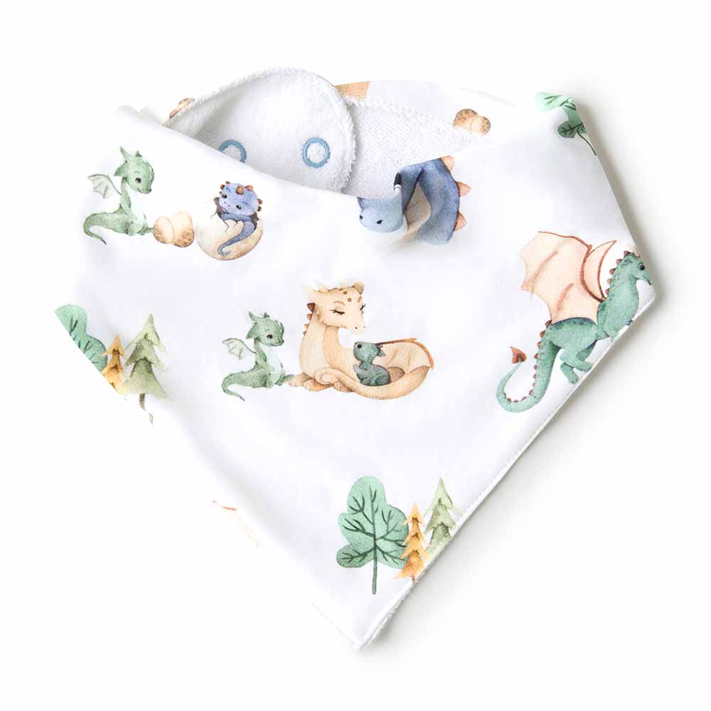 Snuggle Hunny - Dragon Organic Dribble Bib