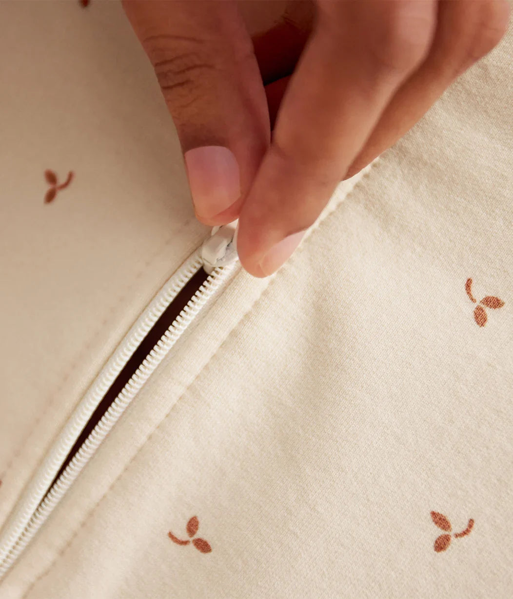 Love to Dream Swaddle Up 1.5Tog Cotton Fleece - Oatmeal Twigs