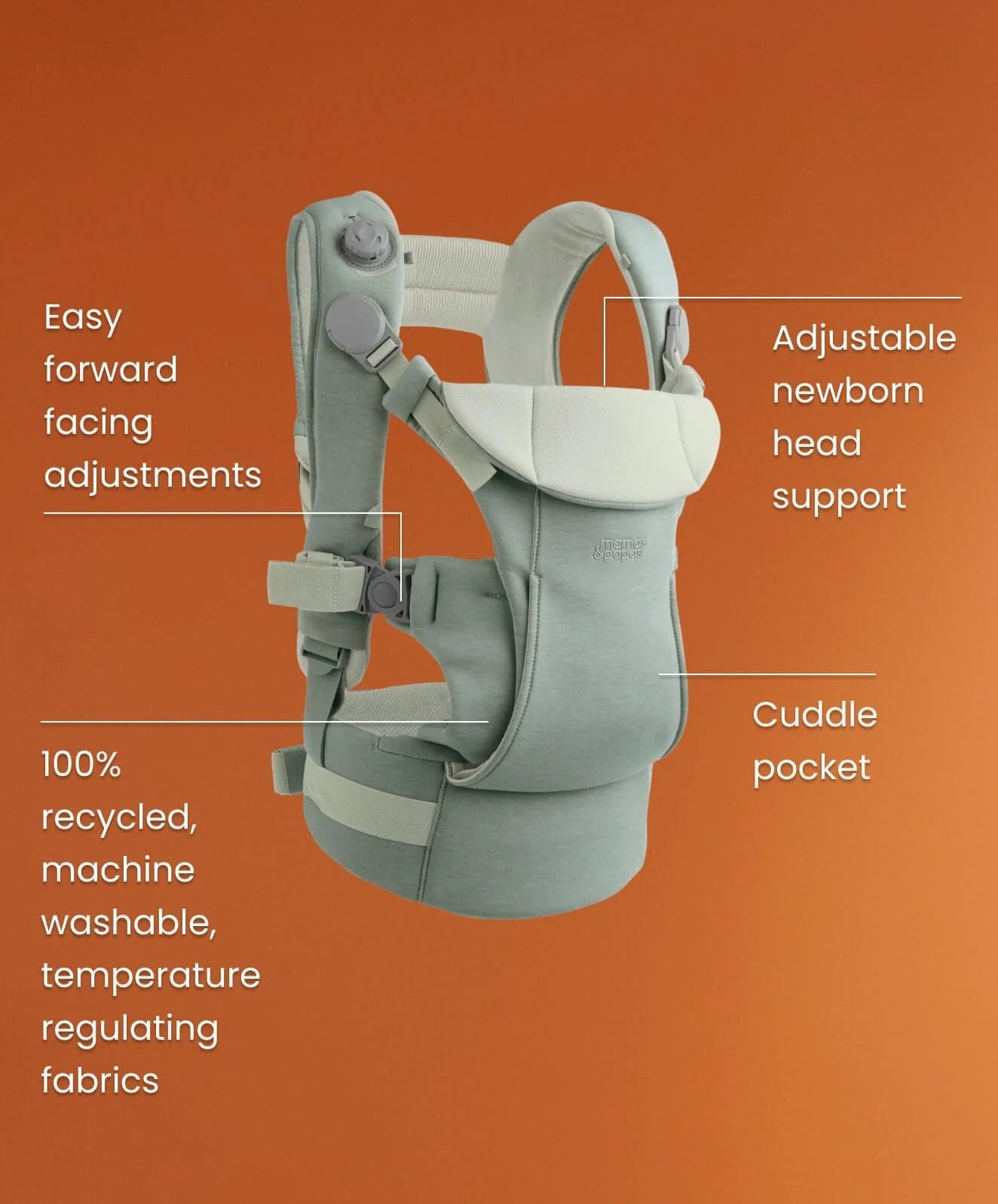 Mamas & Papas Kudo Baby Carrier - Cashmere