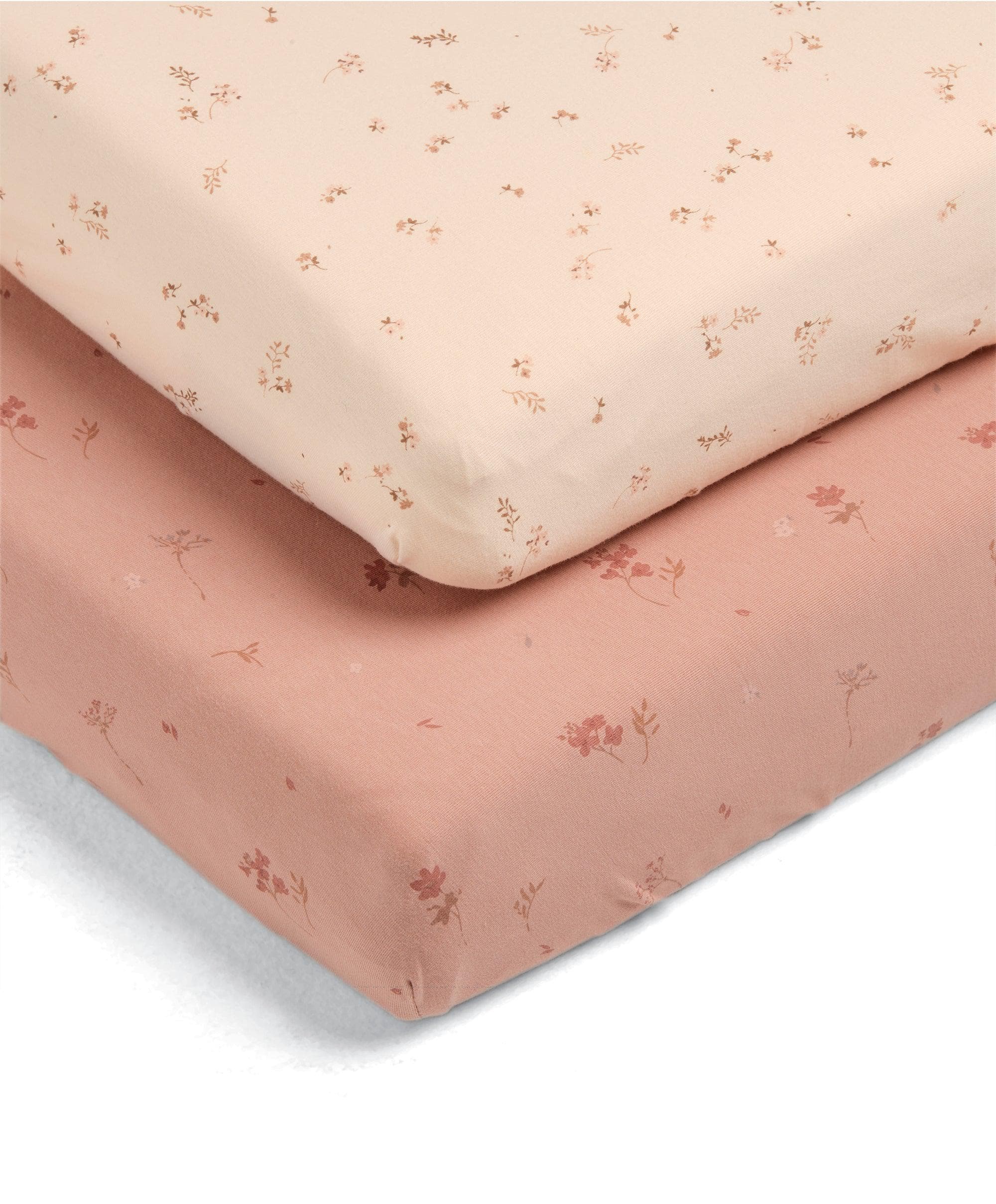 Mamas & Papas Sheets Cotbed Fitted Sheets (2 Pack) - Wildflower