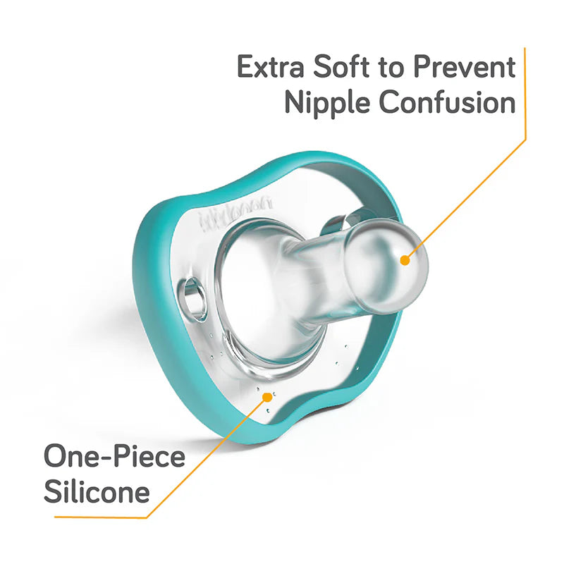 Nanobebe Flexy Pacifier Twin-Pack - White