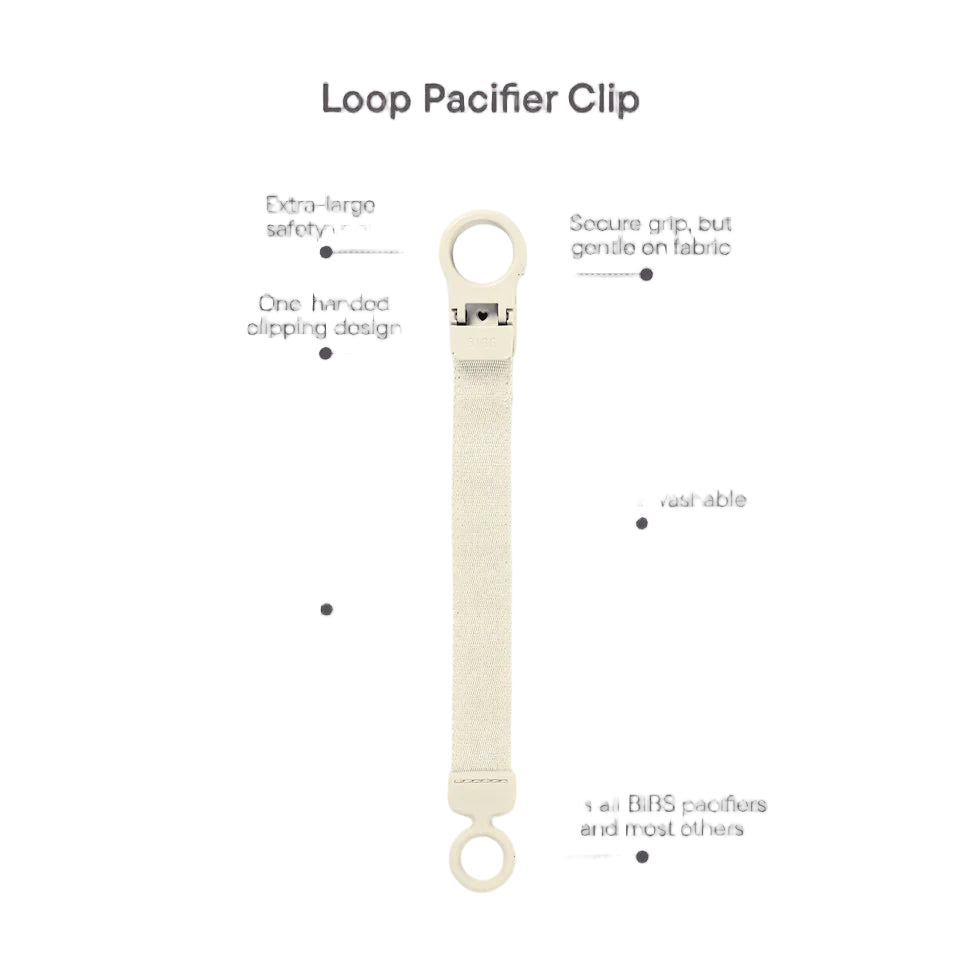 Pacifier Clip Loop - Ivory