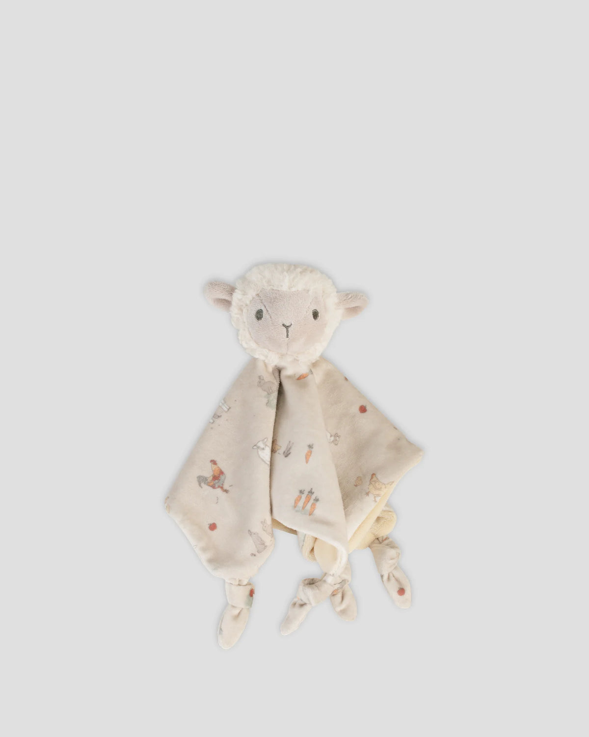 Little Linen Baby Comforter / Security Blanket - Farmyard Lamb
