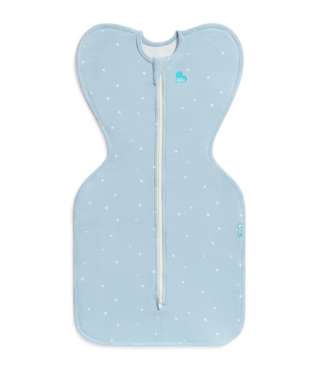 Love to dream Swaddle Up 1.0 TOG Cotton Powder Blue Twinkle NEW BORN