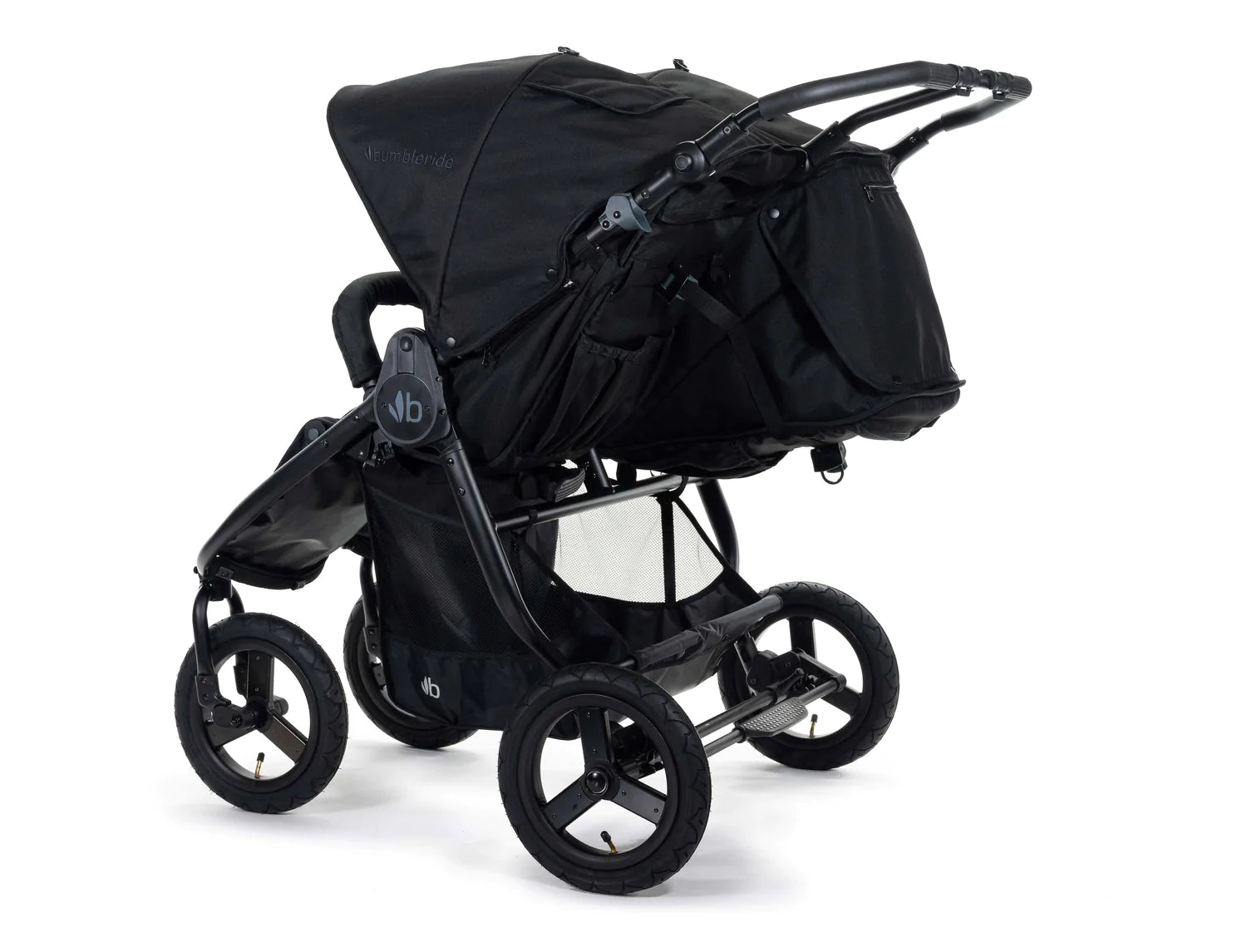 Bumbleride Indie Twin / Double Stroller Matt BLACK - Tiny Tots Baby Store