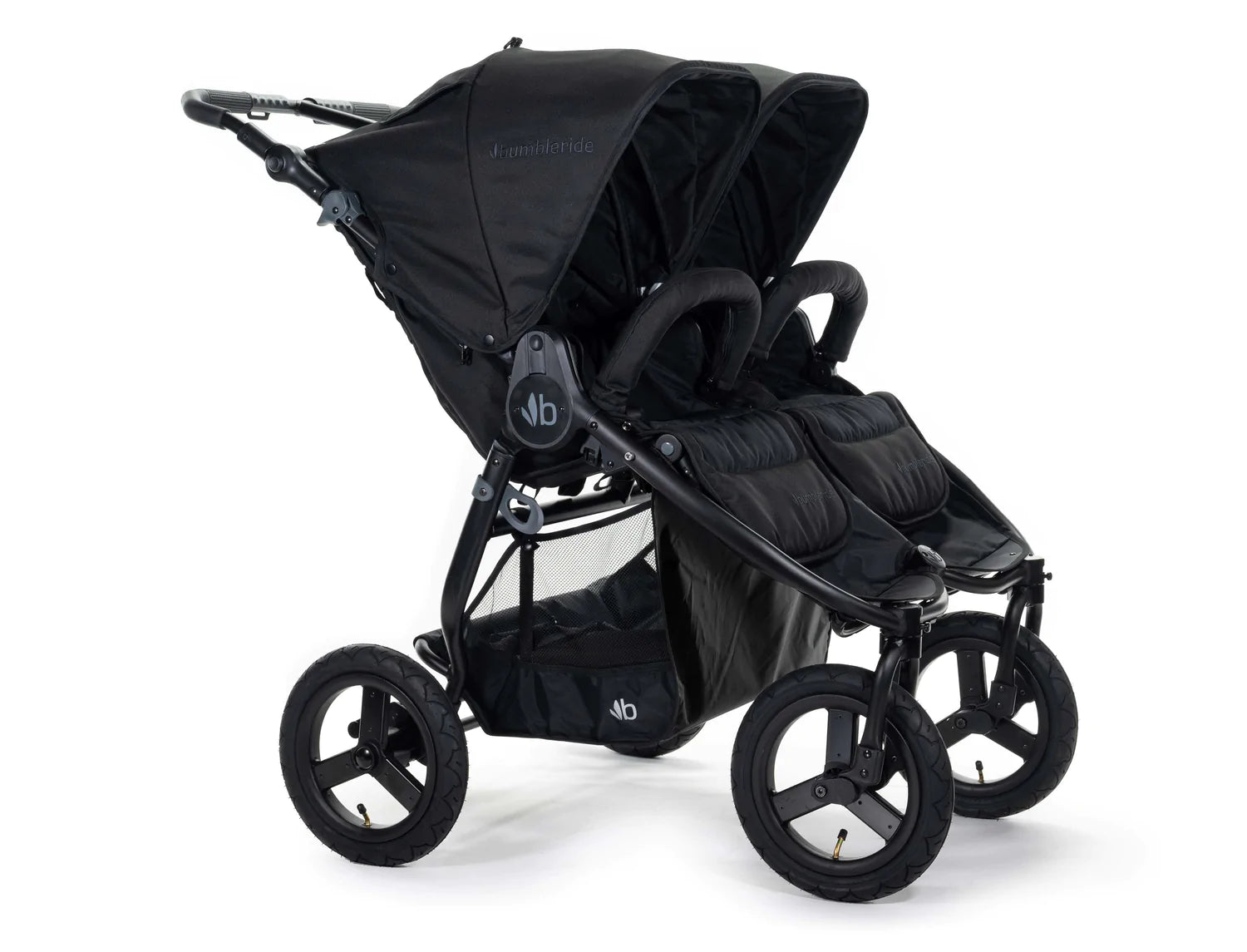 Bumbleride Indie Twin / Double Stroller Matt BLACK - Tiny Tots Baby Store