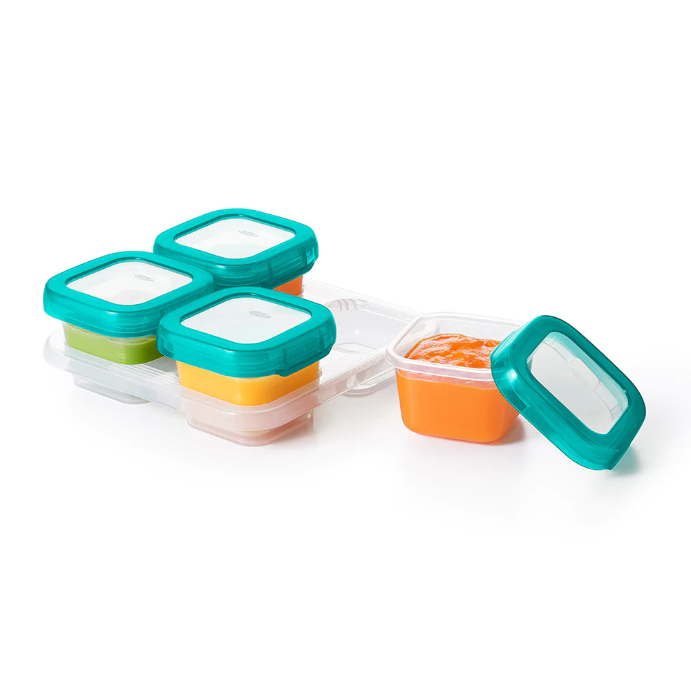 OXO Tot Baby Blocks 4oz - Teal - Tiny Tots Baby Store 
