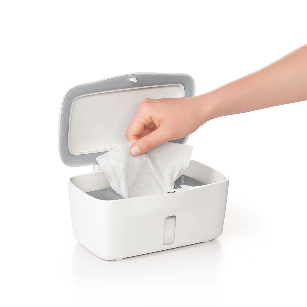 OXO Tot Perfect Pull Wipes Dispenser - Grey - Tiny Tots Baby Store 