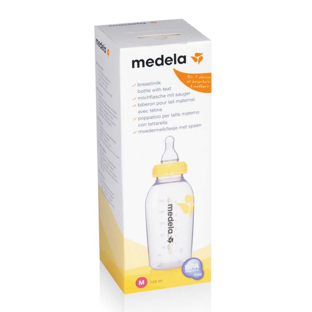 Medela Breastmilk Bottle 250ml with Teat M - Tiny Tots Baby Store 