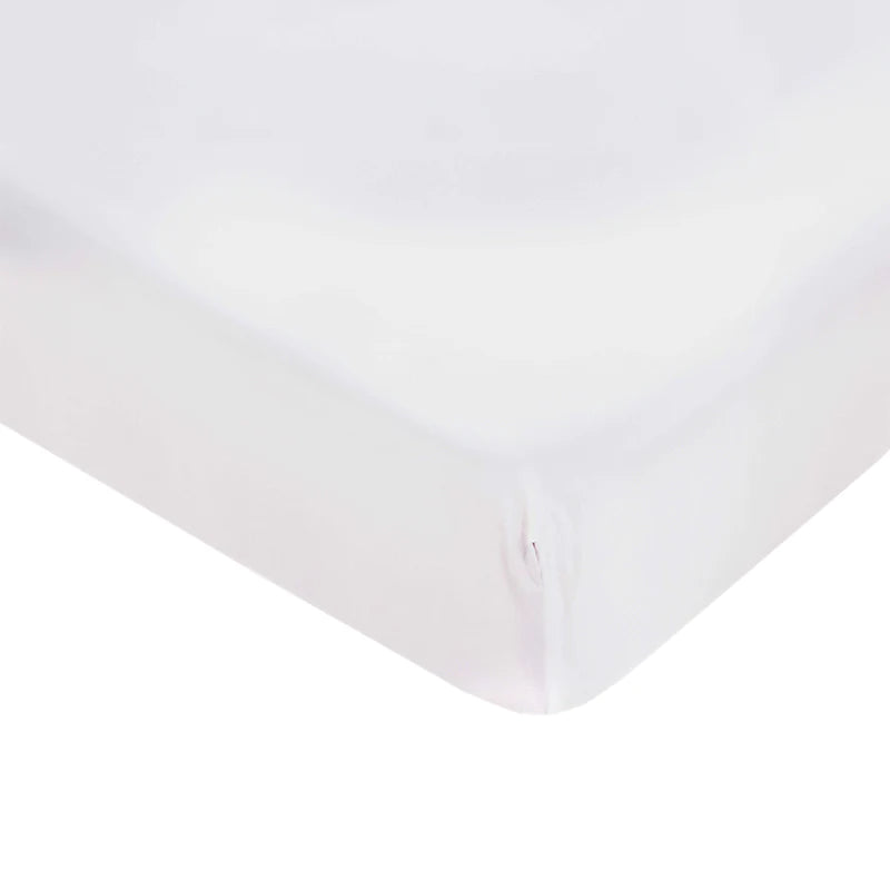 Boori Bedside Bed Fitted Sheet White 160 x 80cm - Tiny Tots Baby Store 