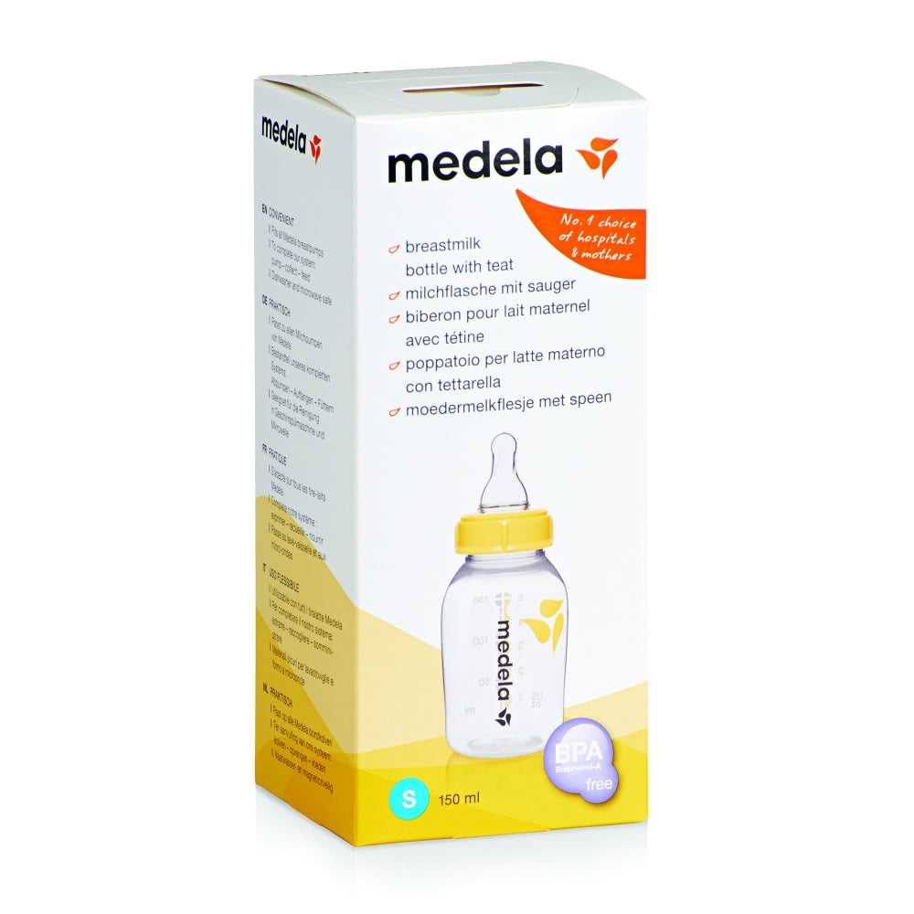 Medela Breastmilk Bottle 150ml with Teat S - Tiny Tots Baby Store 