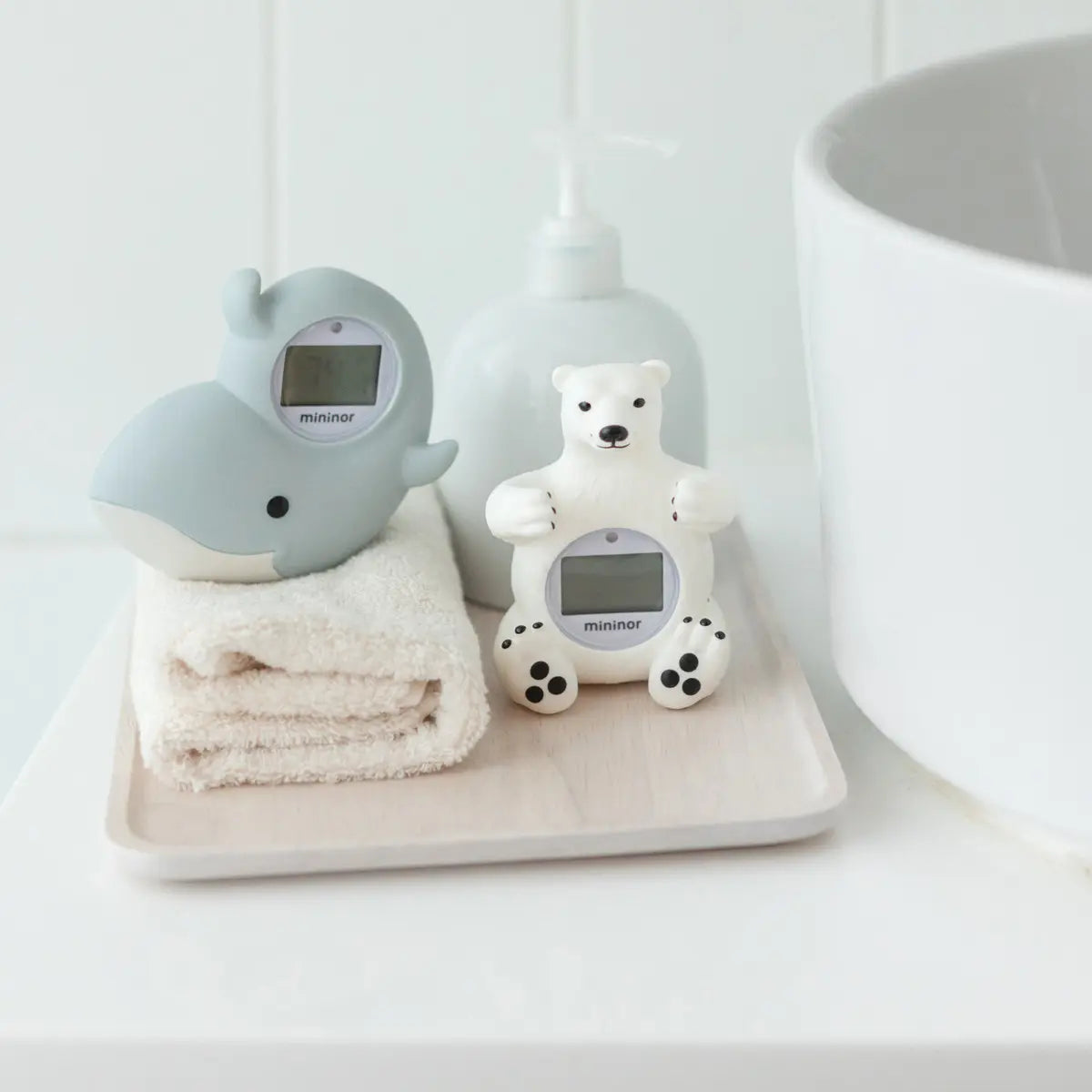 Mininor Bath Thermometer- Polar Bear - Tiny Tots Baby Store 