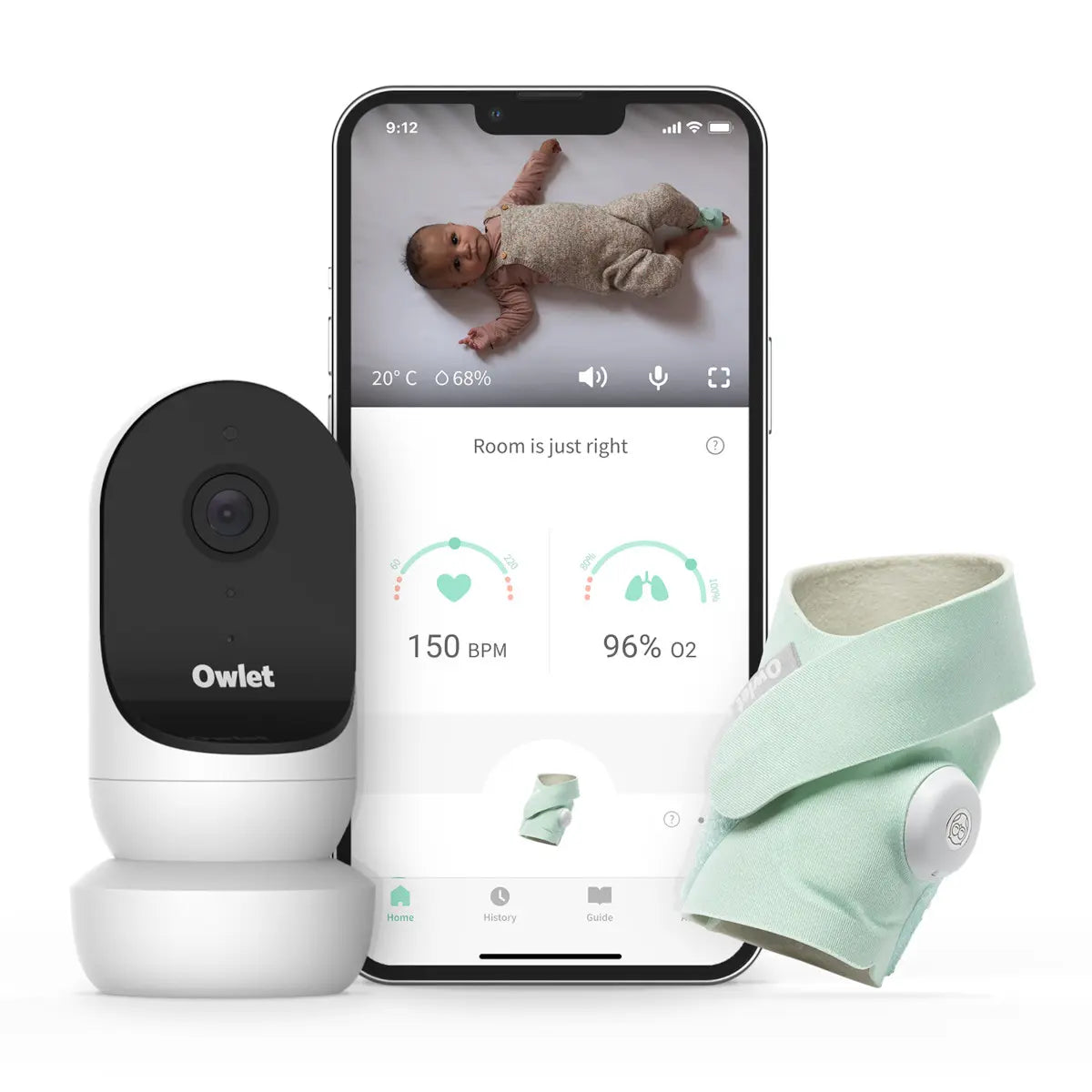 Owlet Monitor Duo 2 (SMART SOCK 3 + CAM 2 ) - Tiny Tots Baby Store 