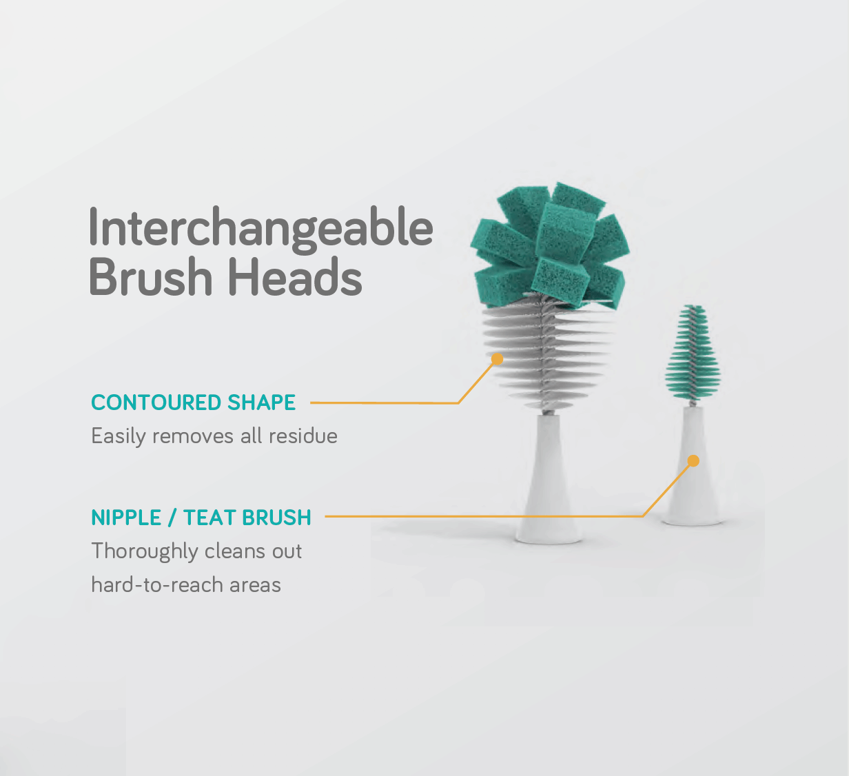 Nanobebe Flexi Brush ''Twin Brush Head'' Pack - Tiny Tots Baby Store 