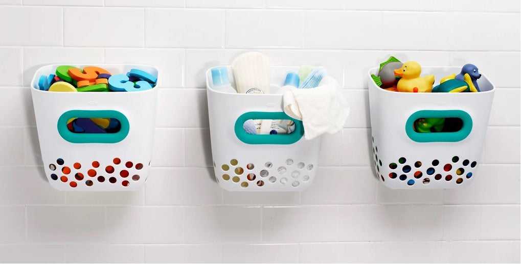 OXO Tot Bath Toy Bin - Teal - Tiny Tots Baby Store 