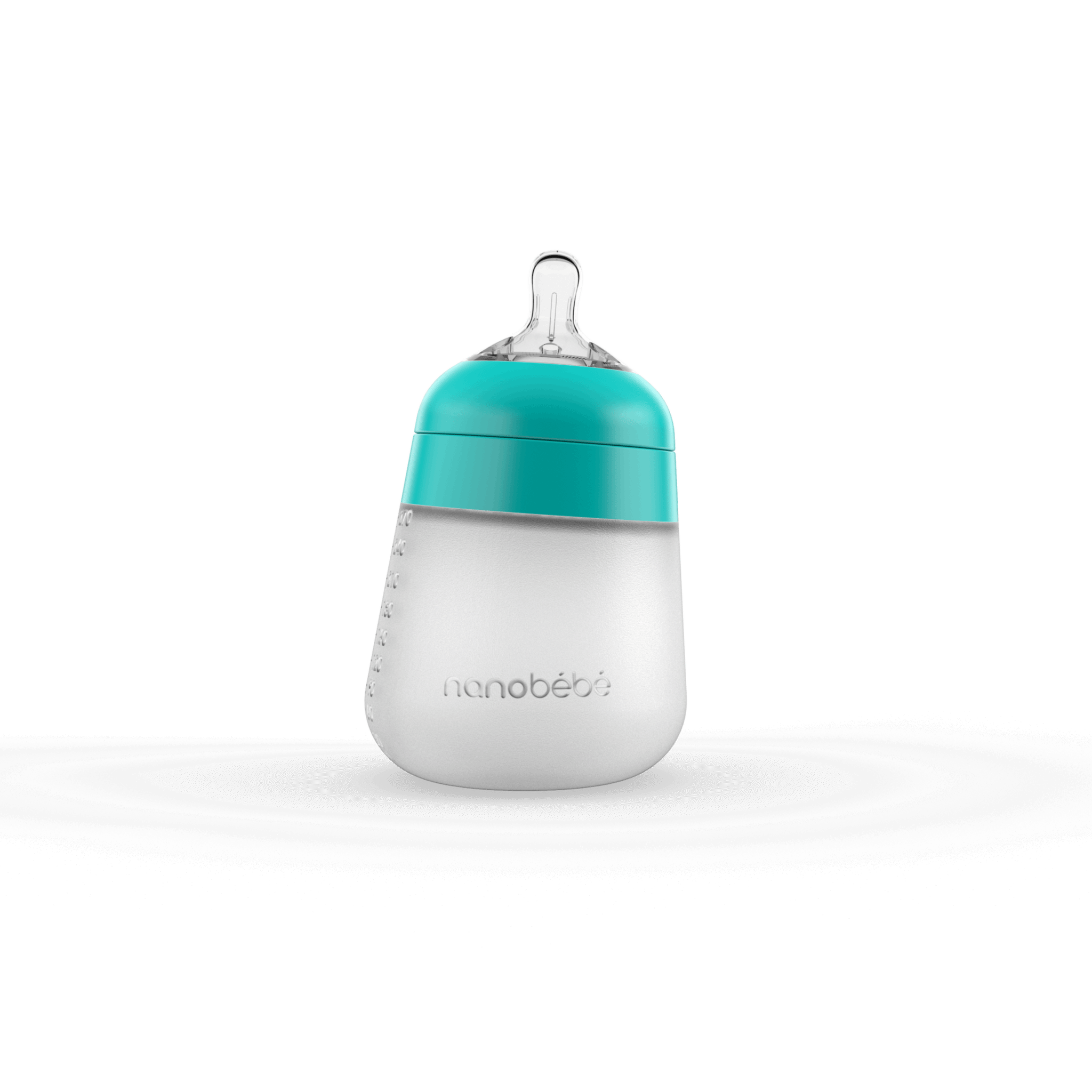 Nanobébé Flexy Silicone Bottle 1-pack - TEAL - Tiny Tots Baby Store 