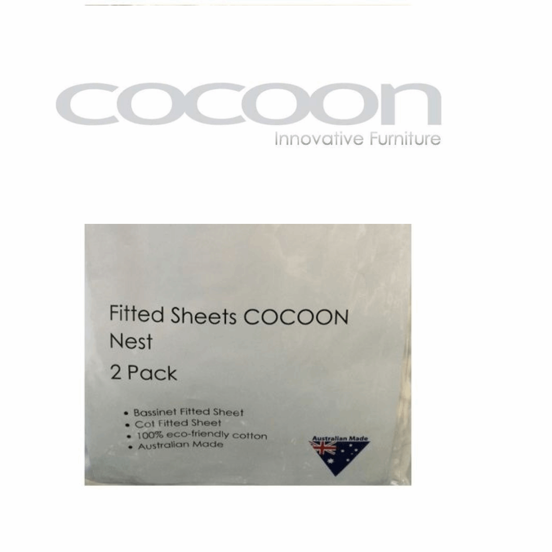 Cocoon Nest Fitted Sheet Set Round Cot - Tiny Tots Baby Store 