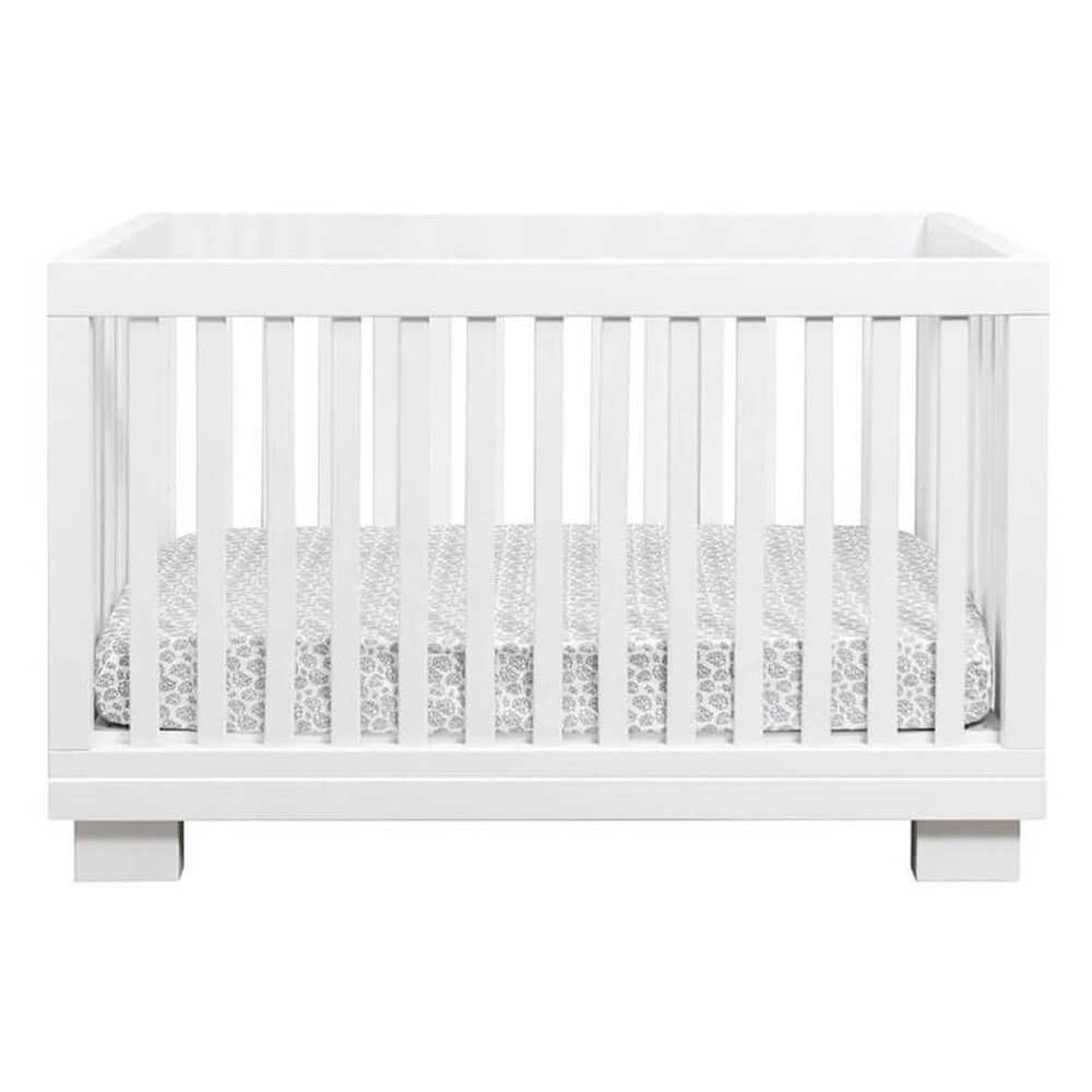 Cocoon Aston Cot with mattress -4 in 1 White - Tiny Tots Baby Store 