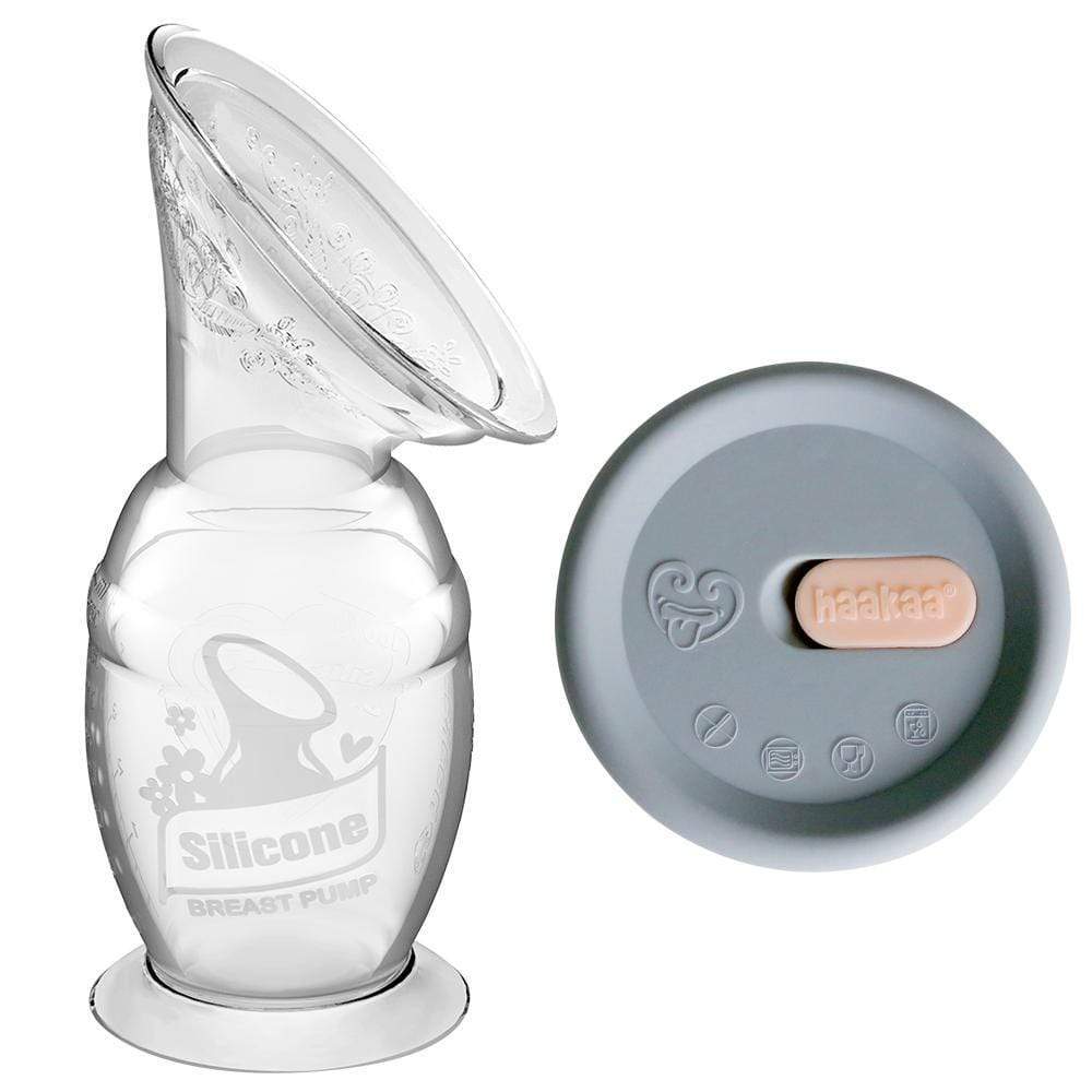 Haakaa Silicone Breast Pump & Cap Combo 150ml - Tiny Tots Baby Store 