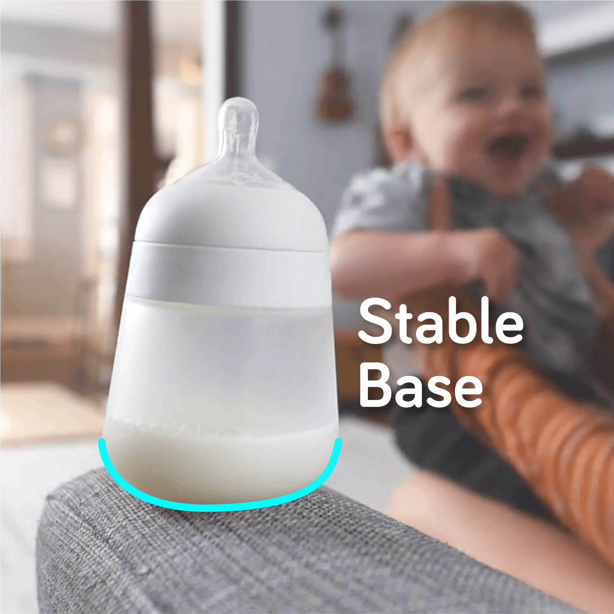 Nanobébé Flexy Silicone Bottle 1-pack -WHITE - Tiny Tots Baby Store 