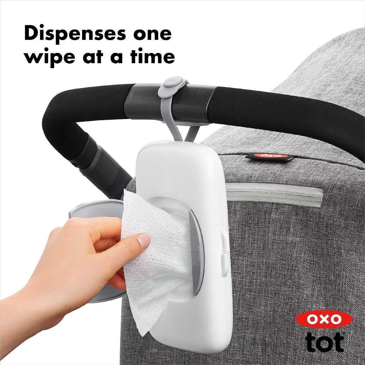 OXO TOT On the Go Wipes Dispenser - Grey - Tiny Tots Baby Store 