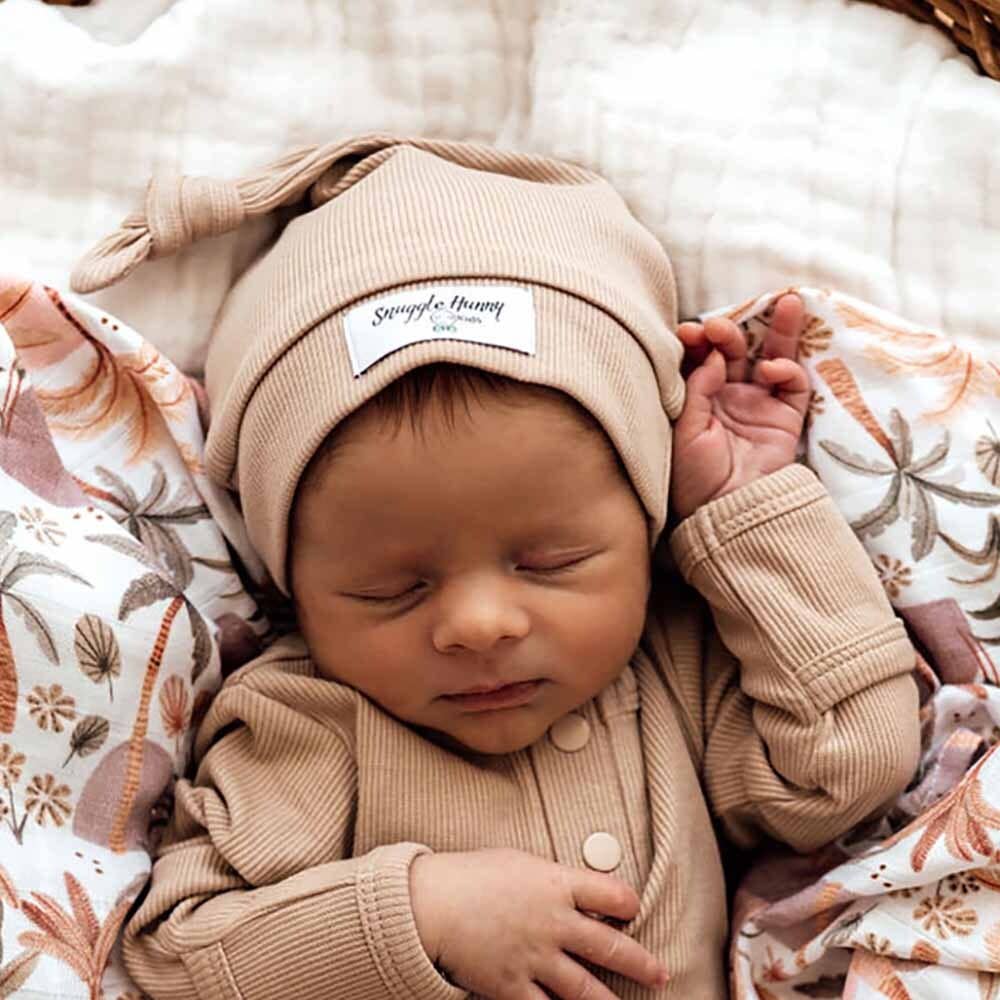 Snuggle Hunny - Pebble Ribbed Organic Knotted Beanie