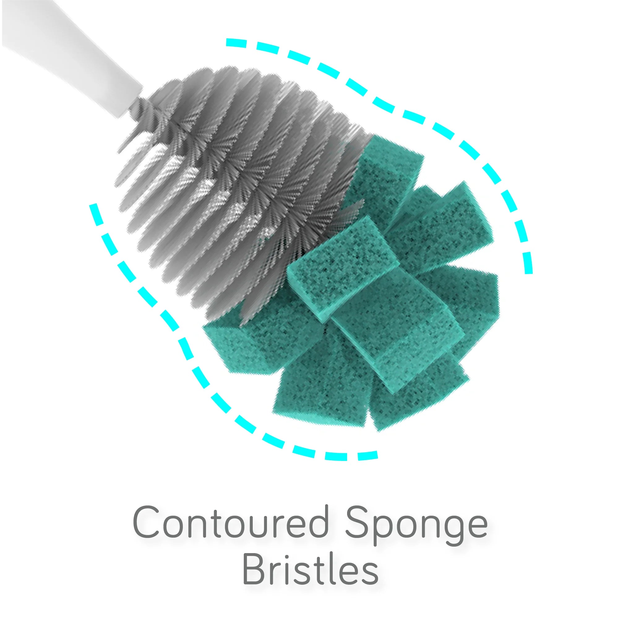 Nanobebe Flexy Brush - Twin Pack - Teal