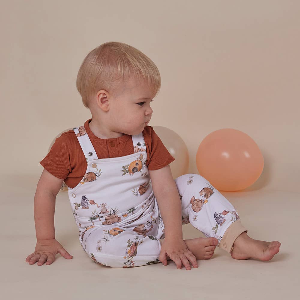 Snuggle Hunny - Bears Organic Snuggle Overalls - 0-3 Months (000)