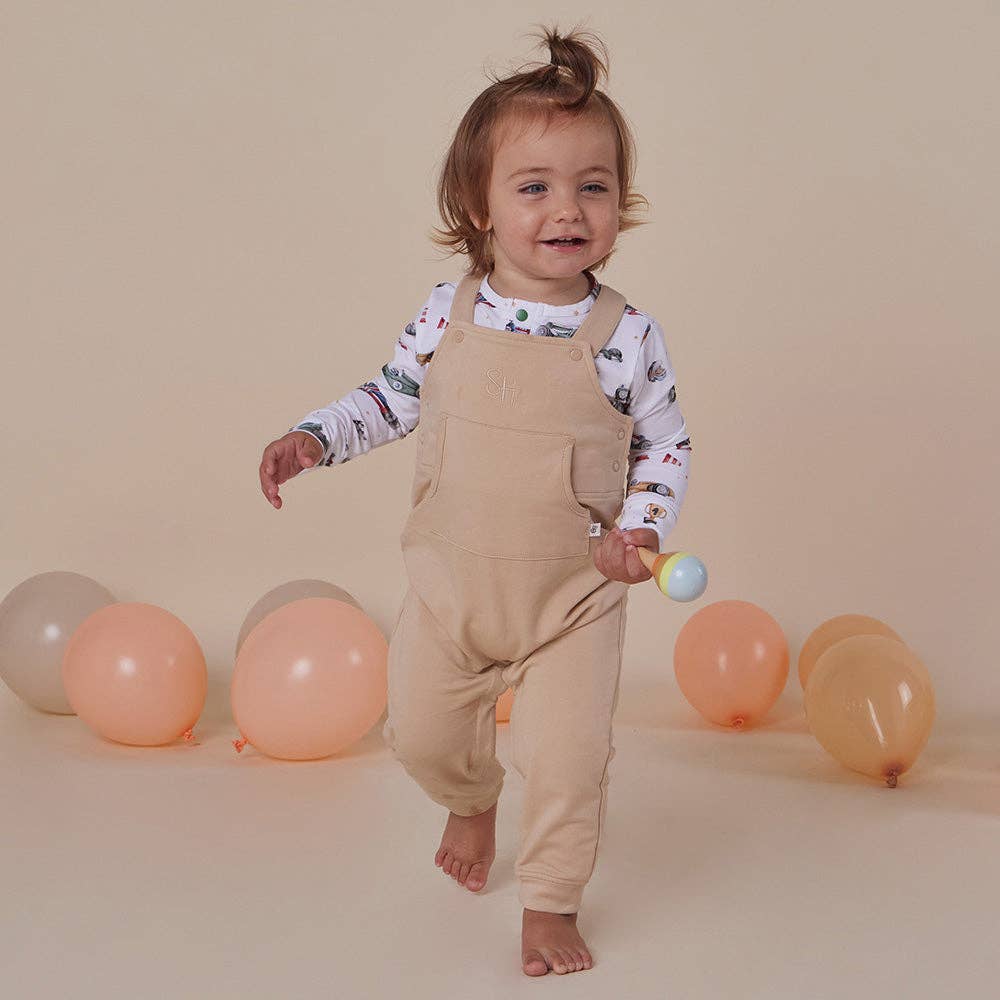 Snuggle Hunny - Pebble Organic Joey Overalls - 3-6 Months (00)
