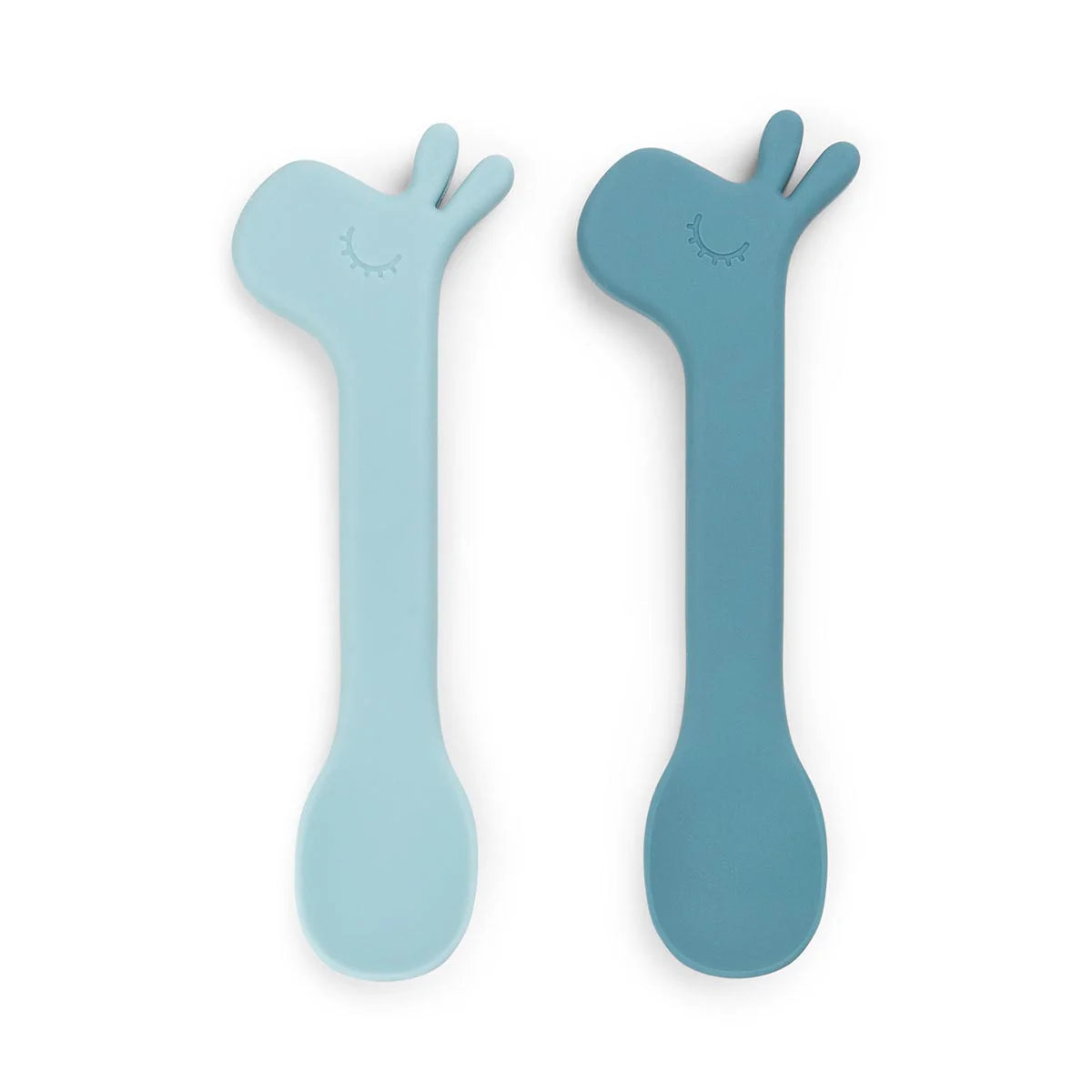 Done by Deer Silicone Spoon Lalee 2 Pack BLUE