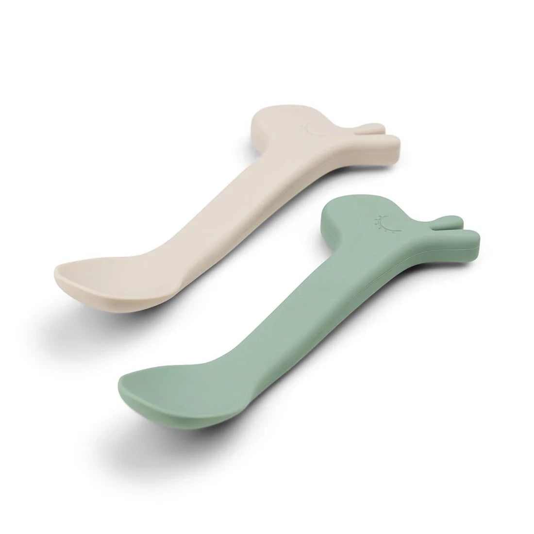 Done by Deer Silicone Spoon Lalee 2 Pack GREEN