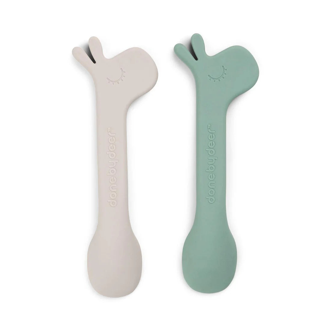 Done by Deer Silicone Spoon Lalee 2 Pack GREEN