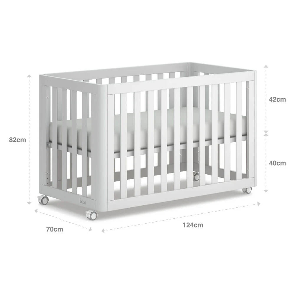Boori Turin Compact Cot Only Option | Almond