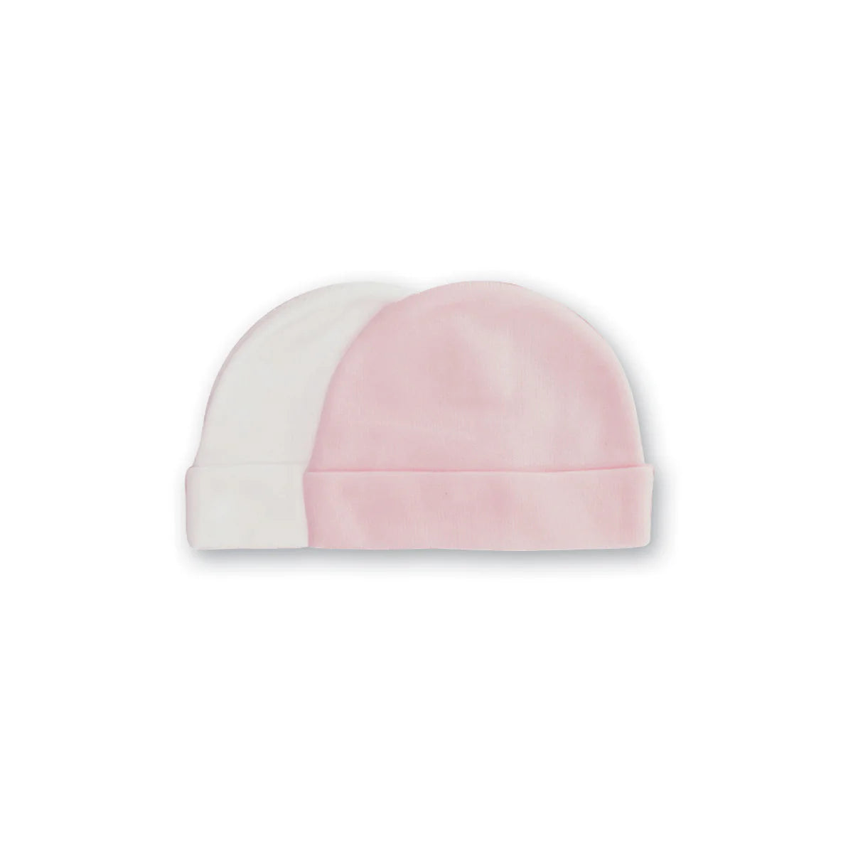 Playette 2 Pack Bamboo Caps White/Pink