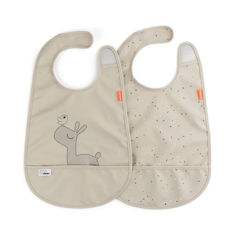 Done by Deer Velcro Bibs 2 Pack 