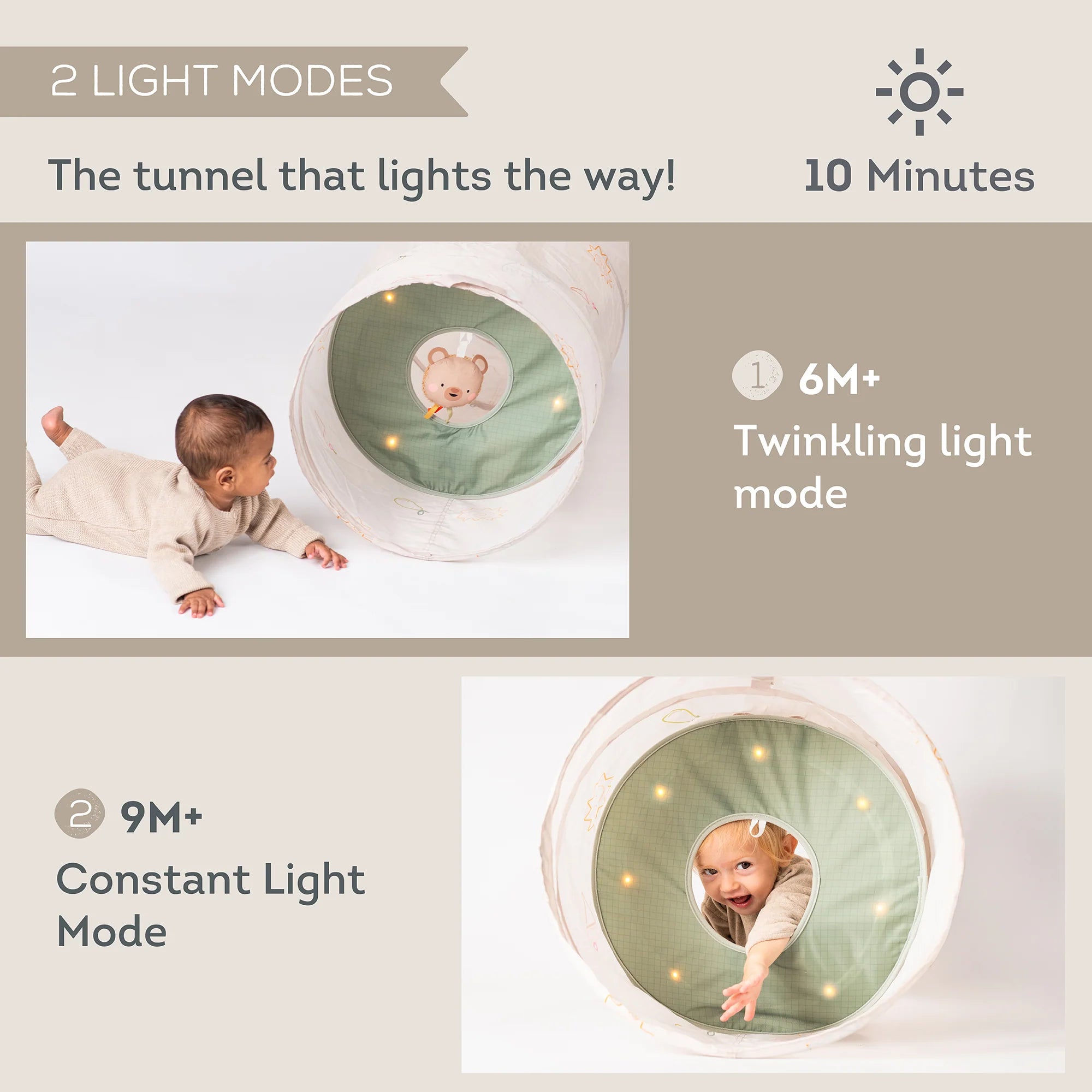 Taf Toys Glow & Go Tunnel 6M+
