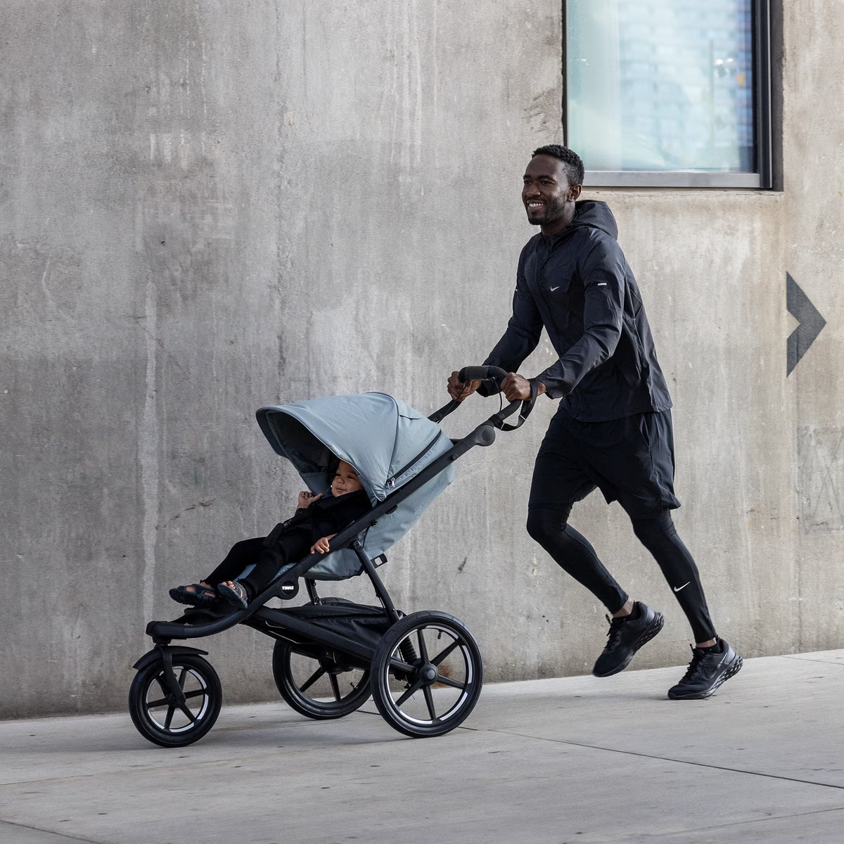 Thule Urban Glide 3 Mid BLUE  TRAVEL System | FREE adapters