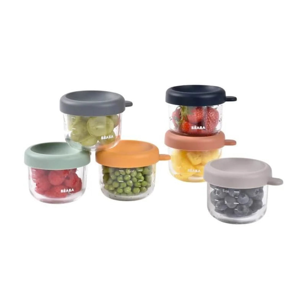 Beaba 150ml Glass Containers - 6 Pack